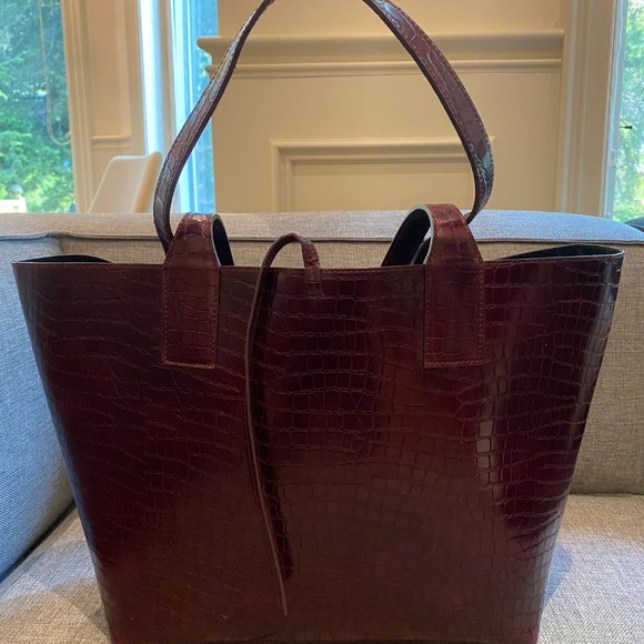 Peter Kaiser Burgundy/Deep Red Tote Bag - Picture 7 of 7